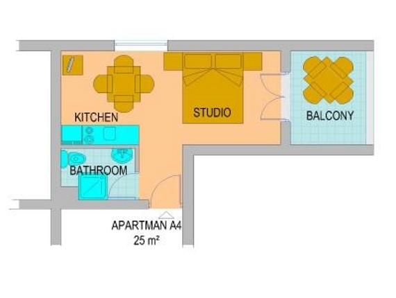 Apartman 4, Ždrelac Apartman, Ždrelac